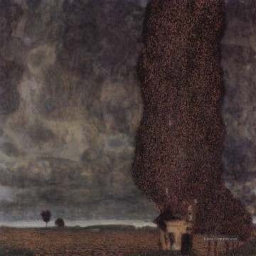 Gustave Klimt Werke - Sterben Grobe Pappeloder Aufziehendes Gewitter Symbolik Gustav Klimt